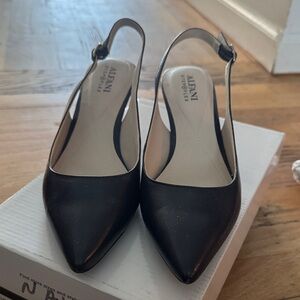 Alfani navy Pointed Toe Slingback Heels